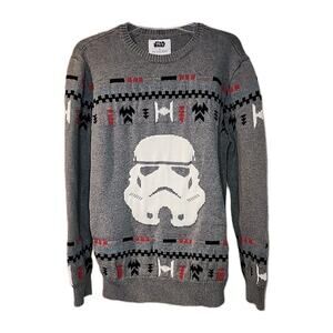 Star Wars Sweater Mens Medium Stormtrooper Pullover 100% Cotton